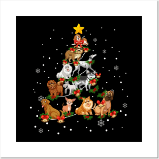 Dog Lover Christmas Tree for Men Women Kids Posters and Art